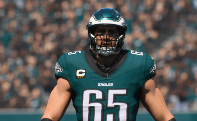 Lane Johnson's outstanding consistency and pass protection earn him a place in the Madden NFL 27 99 Club.