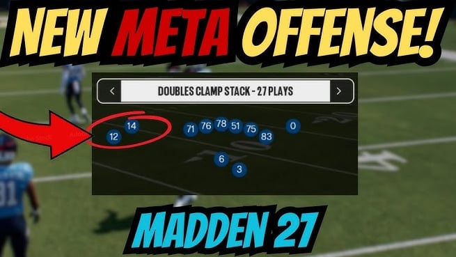 Madden NFL 27 Best Offense Schemes and Formations Guide: Master Gun Doubles Clamp Stack