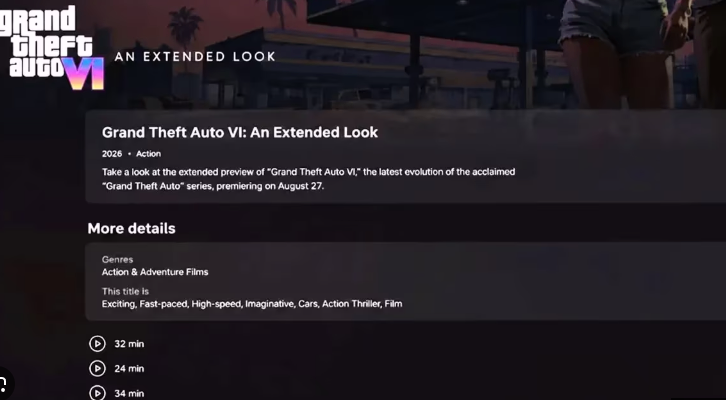 GTA 6 extended look episodes