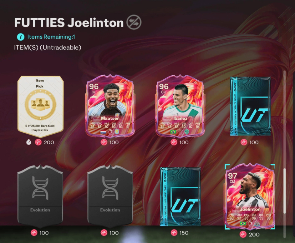 FC 26 New FUTTIES Store & Champions Store August 7 Update,FC 26 FUTTIES 5th PlayStyle+ Objective Unlock Guide,FC 26 FUTTIES Store 97 Joelinton 96 Maatsen Ibanez Review,FC 26 Champions Store 97 Benzema Isco 96 Müller Token Cost,FC 26 FUTTIES Token Spending Best Value Picks,buy FC 26 Coins,FC 26 Coins