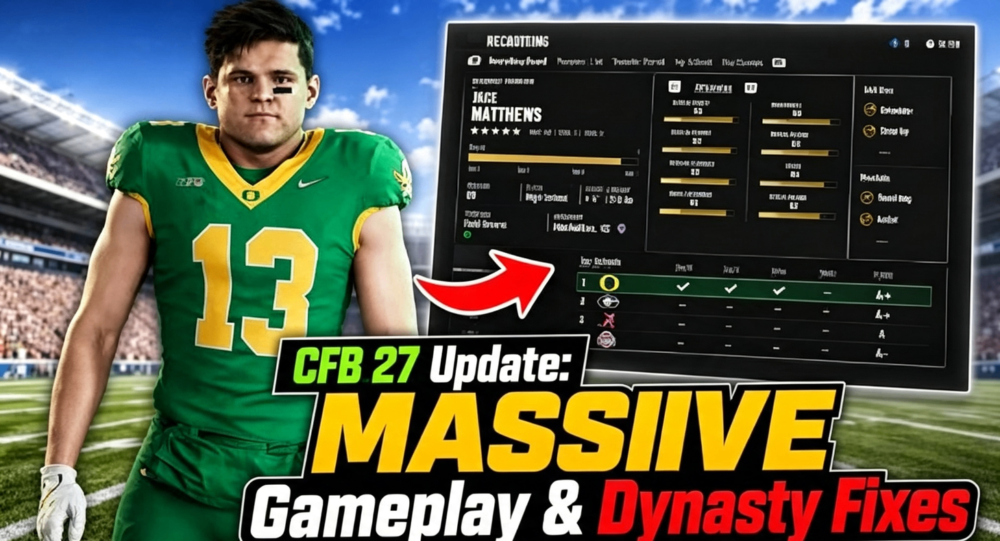 College Football 27 Dynasty Mode Guide: Title Update 3.5 Changes, Fixes & Best Strategies,CUT 27 Coins