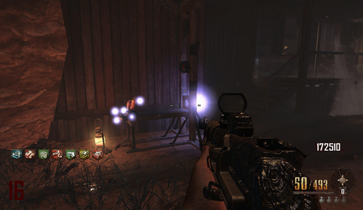 After surviving multiple Chaos Mod effects, the player successfully completes the Black Ops 2 Zombies Buried solo Easter Egg challenge.