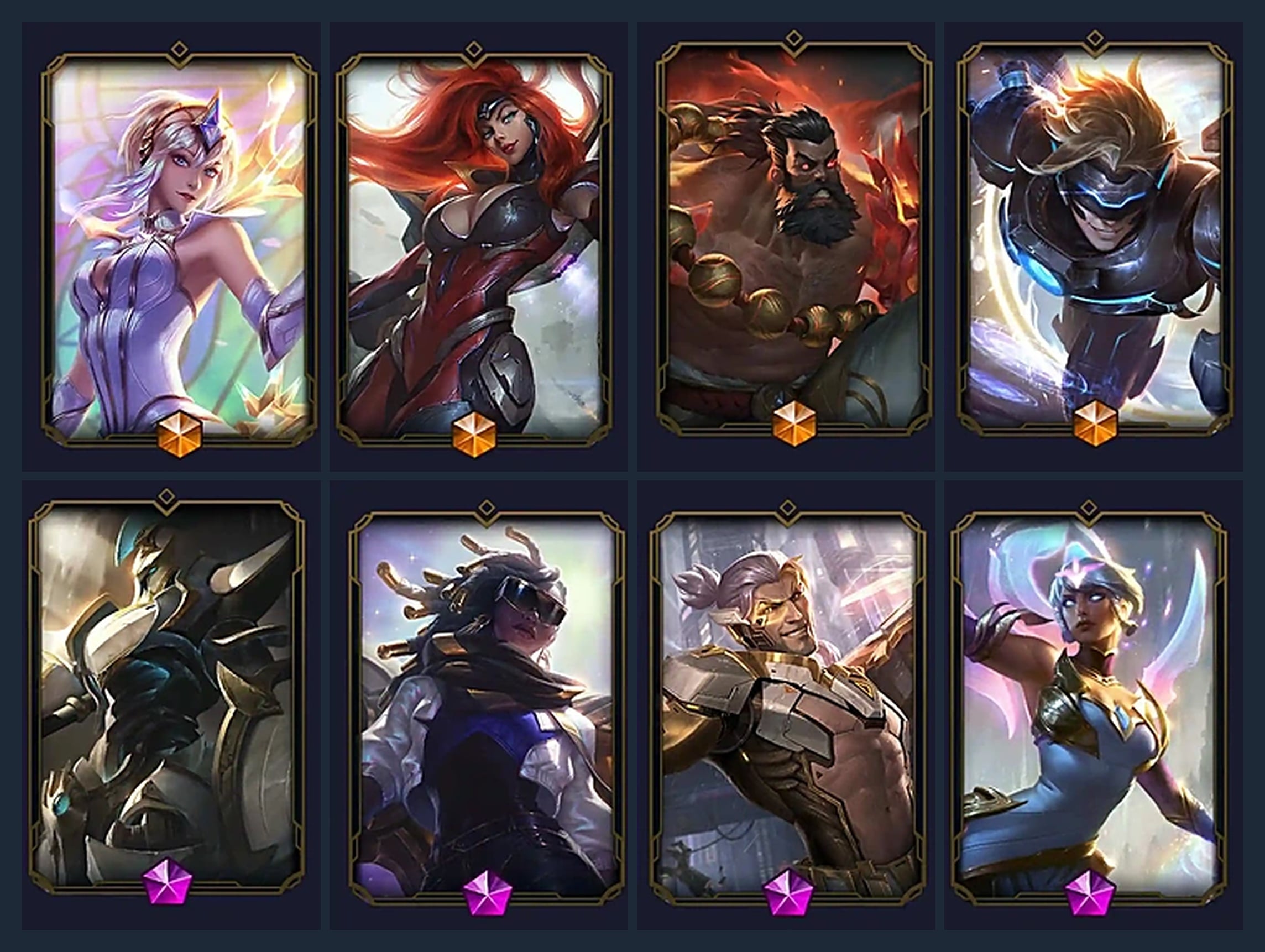 FULL CHAMPION LOCKER &mdash; 15+ Prestige Skins丨 T1 Worlds Champions丨Nightbringer Yasuo丨K/DA FULL SET