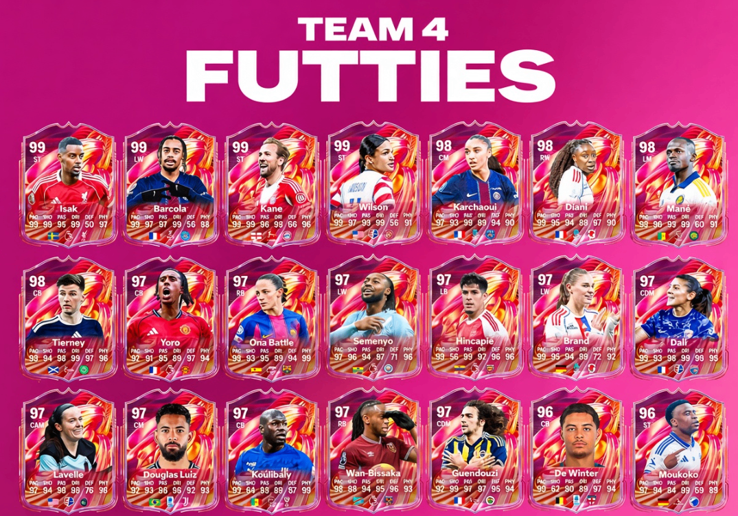 EA FC 26 FUTTIES Team 4 leaks,FC 26 FUTTIES Team 4 ratings & PlayStyles+,FC 26 FUTTIES Team 4 release date,Kevin De Bruyne FUTTIES Team 4 FC 26,FC 26 FUTTIES Team 4 meta impact,buy FC 26 Coins for FUTTIES Team 4 launch,buy FC 26 Coins,FC 26 Coins