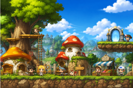 MapleStory Classic World 2nd Beta, MapleStory Classic World Warrior, MapleStory Classic World Citizenship System, MapleStory Classic World Cash Shop,MapleStory Classic World Mesos