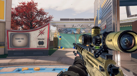 COD Black Ops 2 Ballista sniper rifle gameplay showing a quick-scoping setup