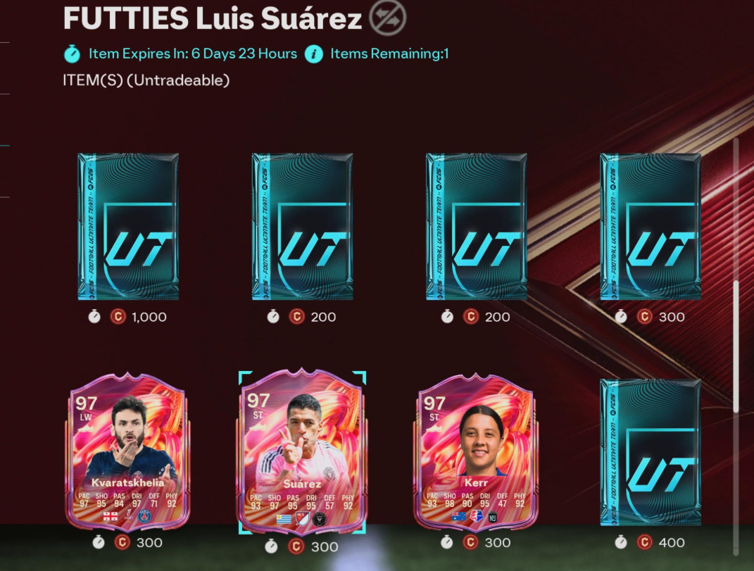 EA FC 26 FUTTIES Token Store refresh rewards,FC 26 FUT Champions new FUTTIES picks,FC 26 97-rated Sørloth FUTTIES token store,FC 26 Luis Suárez FUTTIES Champions rewards,EA FC 26 late cycle FUTTIES meta cards,buy FC 26 Coins,FC 26 Coins