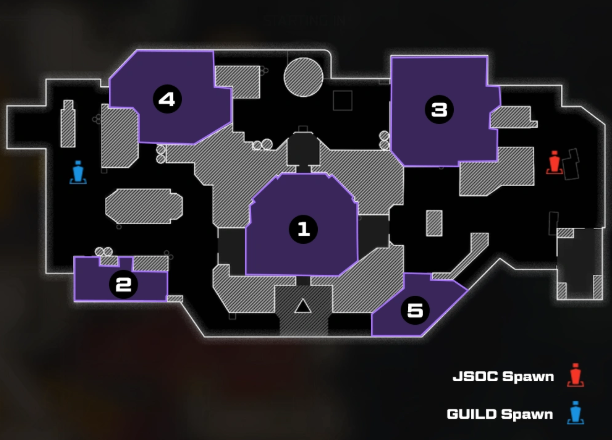Professional Hardpoint strategy in COD Black Ops 7 Ranked Play showing spawn control, anchor positions, rotations, and map awareness used by top players.