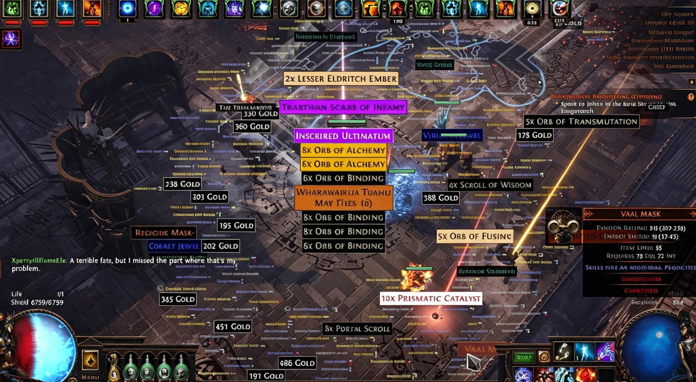 PoE 3.29 Ultimatum farming, Curse of the Allflame low investment farm, PoE Ultimatum scarab setup, PoE consistent div profit farm 2026, inscribed Ultimatum tier guide, POE Currency, buy POE Currency