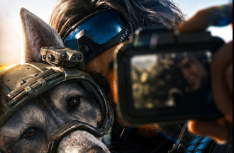 Delta Force S11 New Operator standing with military dogs during Season 11 gameplay