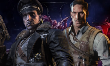 Richtofen, Nikolai, Takeo and Dempsey preparing to continue their journey after the REX INFERNUS ENDING.