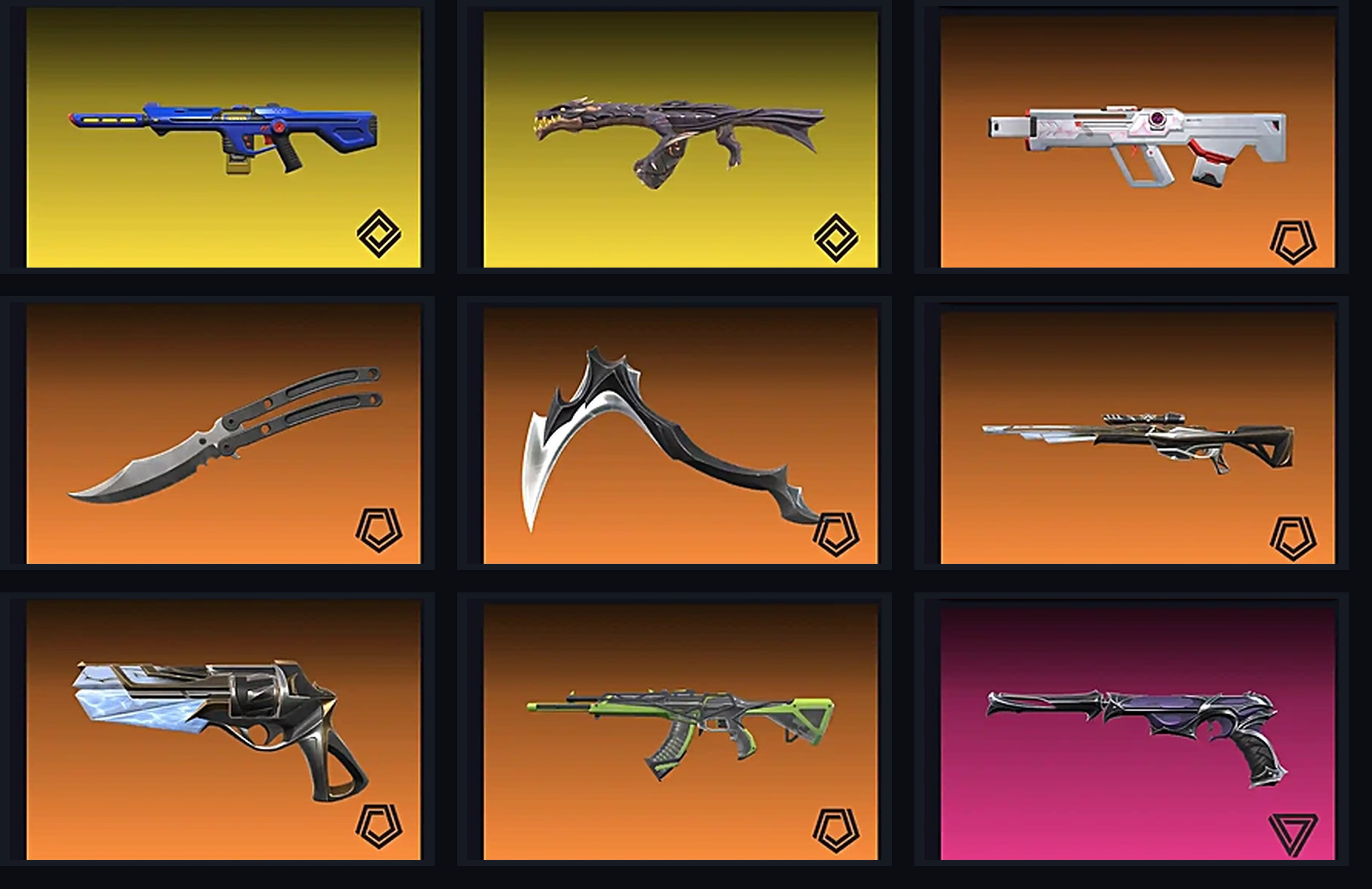 Champions 2023 Vandal + Elderflame Vandal |Black.Market Butterfly Knife |26 High-value Weapons