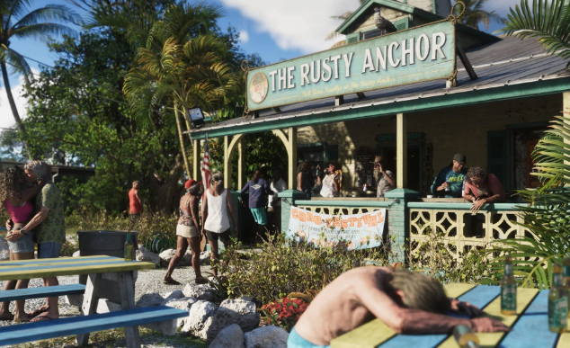 Researchers relocated the Rusty Anchor after comparing trailer perspectives and nearby landmarks.