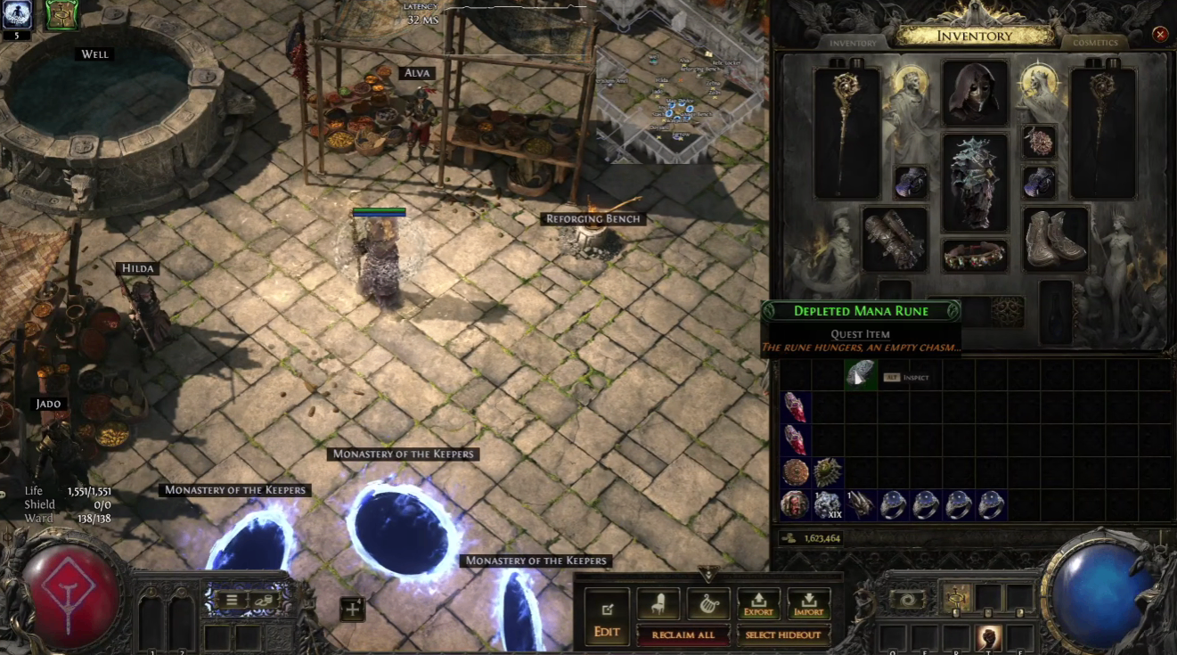 depleted mana rune poe2
