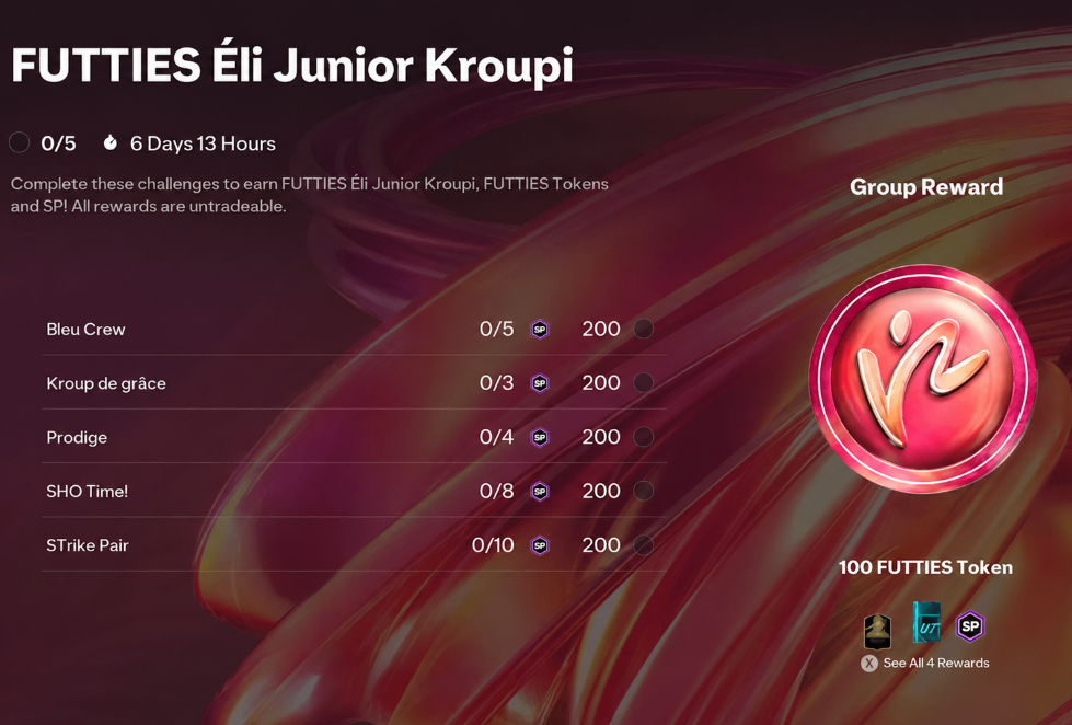 FC 26,Kroopy Jr. FUTTIES Objective,Challenge,Unlock Extra Tokens,buy FC 26 Coins