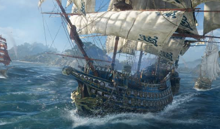 Skull and Bones Junk ship showing 104,593 hull health, 20,919 brace strength and 1,265 armor.