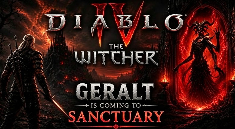 Diablo 4 Guide: Geralt Is Coming – The Witcher Crossover, Skin, and BlizzCon Details