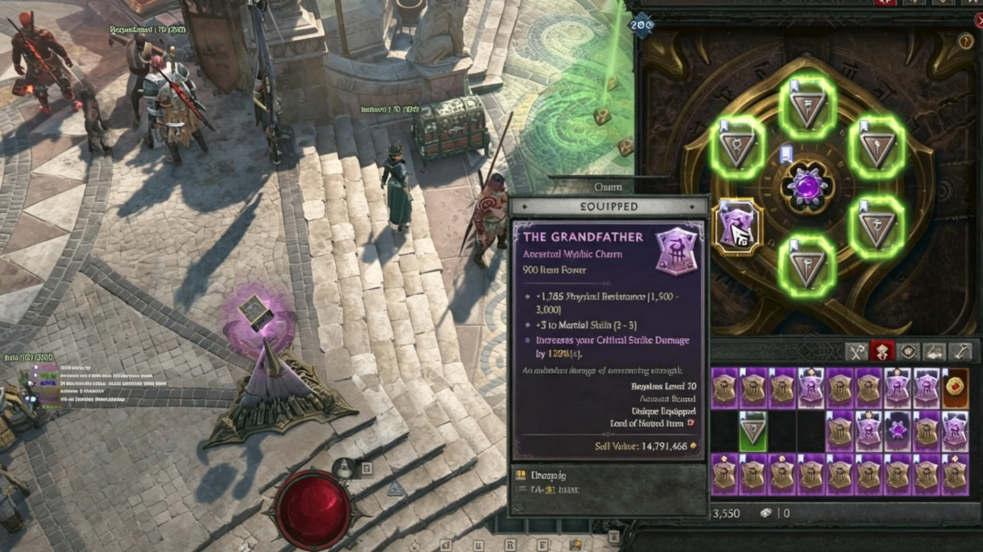 Diablo 4 Season 15 PTR: Complete Guide to Legacy Uniques, Mythic Charms & New Systems,buy Diablo IV Items
