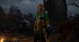 Endgame Nova Sorceress equipped with Infinity, Griffin's Eye, CTA, Arachnid Mesh and high-value charms.
