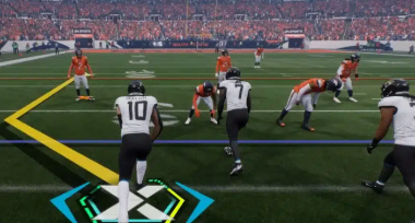 Chubby activates his X-Factor and creates pressure during a key Madden NFL 27 Superstar matchup for the Chargers.