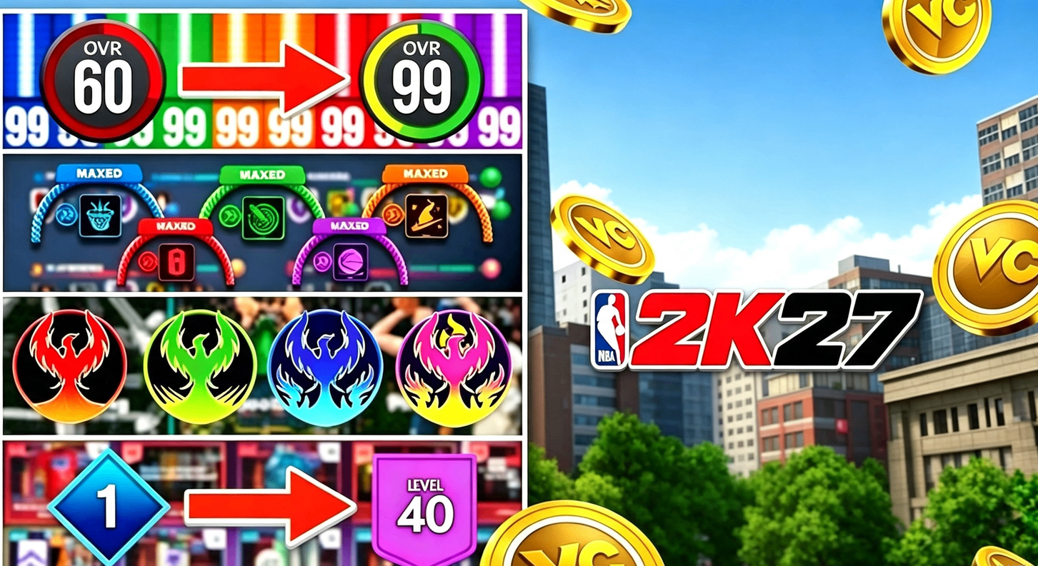 NBA 2K27 MyPLAYER Guide: How to Reach 99 OVR, Level 40 & Unlock Rebirth Fast,VC NBA 2K27