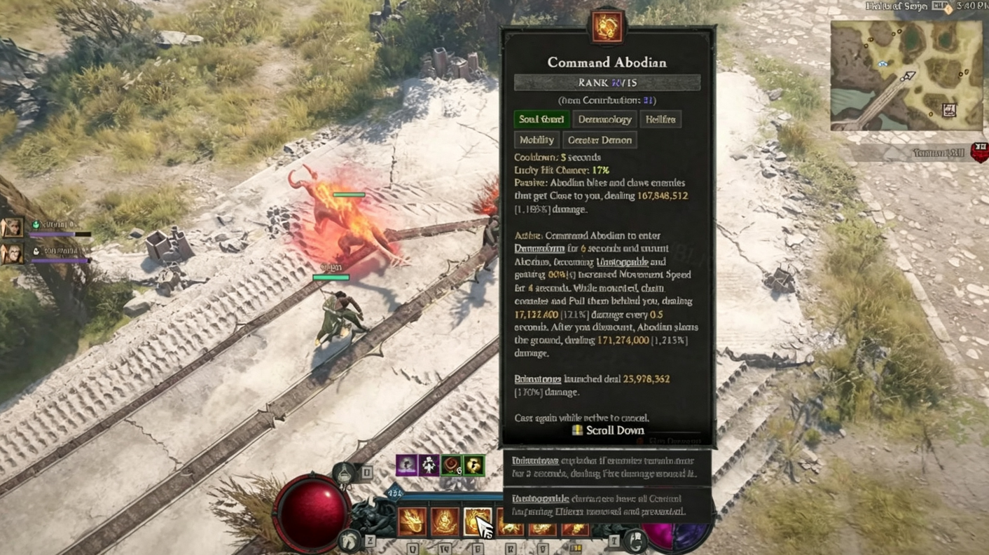 Diablo 4 Season 15 Warlock Build Guide: Best Hellhound One-Button Farming Build