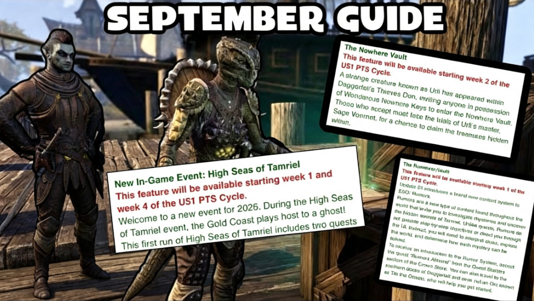 ESO Update 51 Guide: Nowhere Vault, Rumor System & High Seas Event (September 2026)