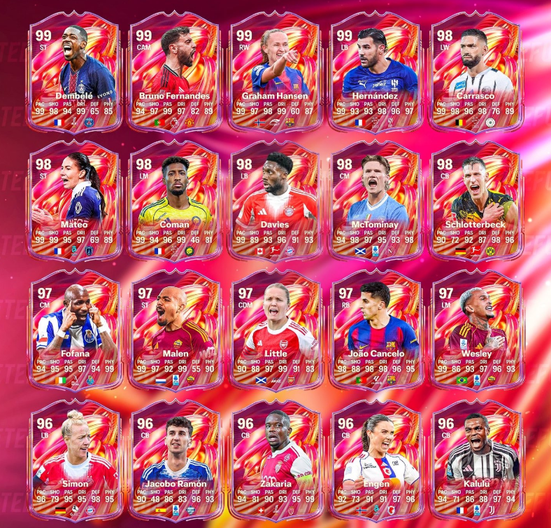 EA FC 26 New Promo Cards Revealed: 99-Rated Dembélé, Bruno Fernandes and More