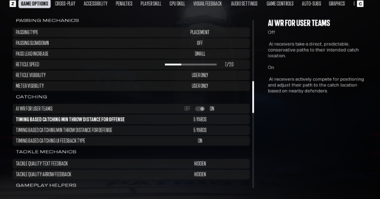Disable Timing-Based Catching,Customize Franchise Settings,buy Madden 27 coins,cheap Mut 27 coins