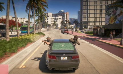 GTA 6 vehicle theft gameplay showing Jason breaking into cars and the new security mechanics introduced by Rockstar.