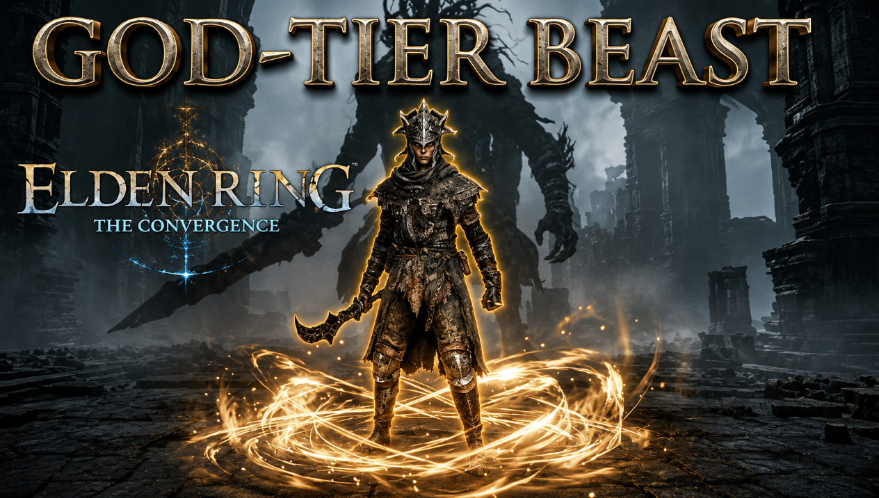 Elden Ring Convergence 3.0 Bestial Devout build guide,Bestial Devout best weapons spells armor setup,Convergence 3.0 Bestial Devout early late game build,Elden Ring Bestial Devout Rune of Beasts location guide,Convergence 3.0 Bestial Devout class progression,buy Elden Ring Runes,Elden Ring Runes