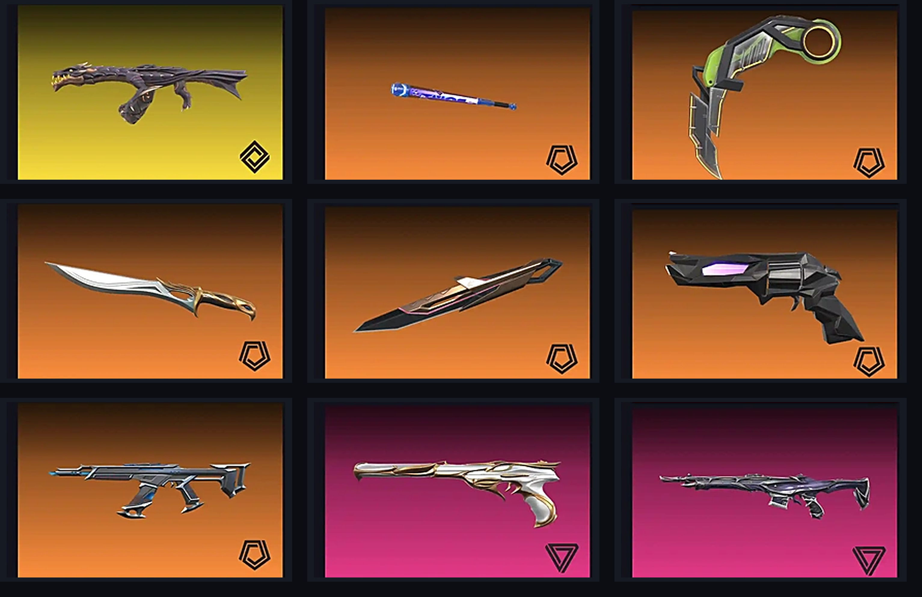Champions 2024 Blade+VCT 2025 Karambit|RGX 11z Pro Karambit|Reaver Set