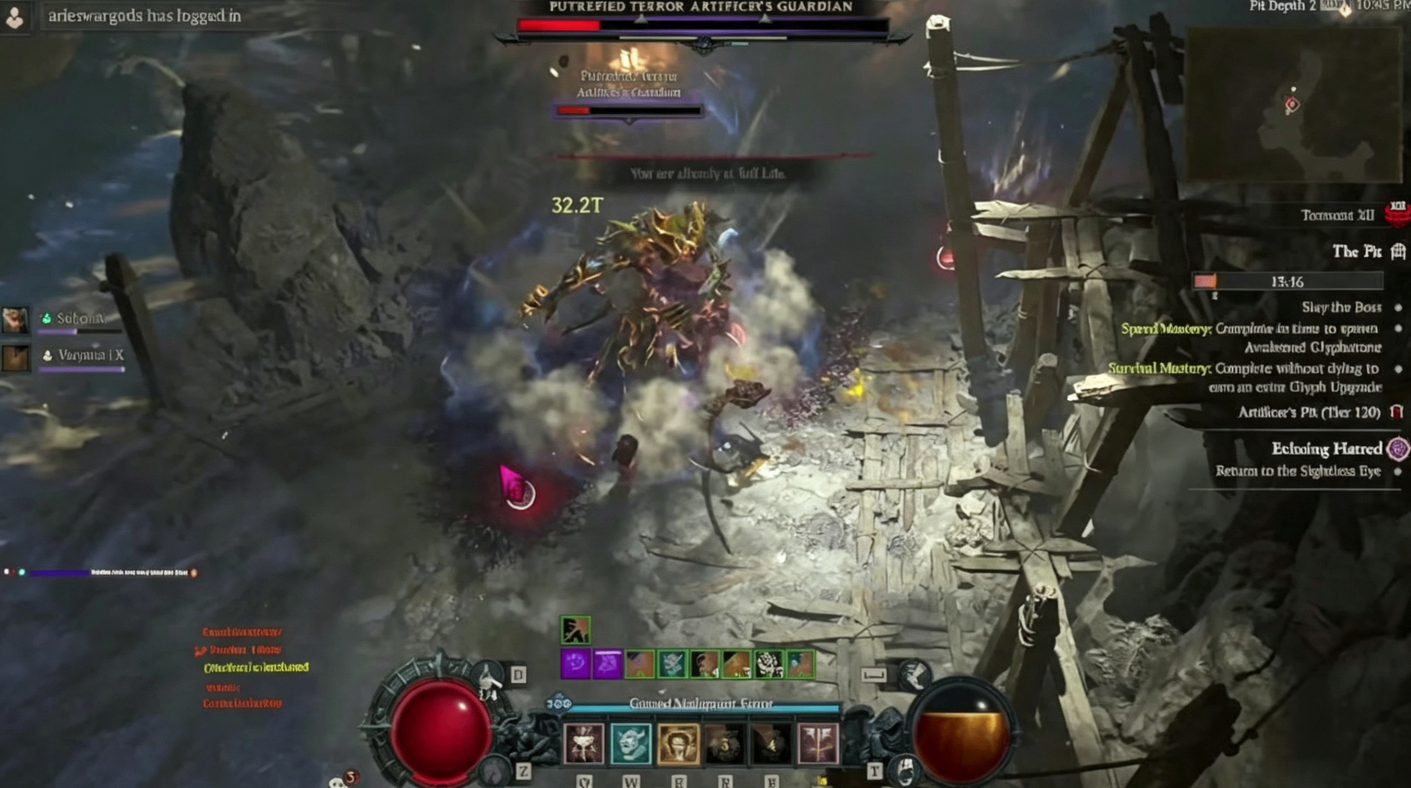 Diablo 4 Season 15 Build Guide: Hota Barbarian – Quadrillion Damage Setup with Red Furor & Hellfire Splinters,Diablo 4 Items