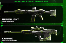 COD MW4 Monster Energy reward progression showing the five promotional rewards unlocked with codes