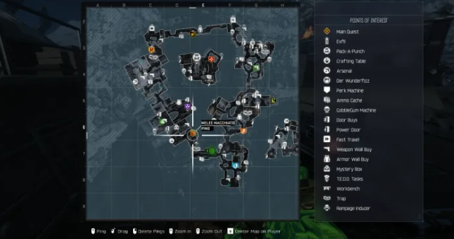 The correct interaction sequence inside the robot that triggers Mr. Peeks' laugh and confirms the puzzle has been completed.