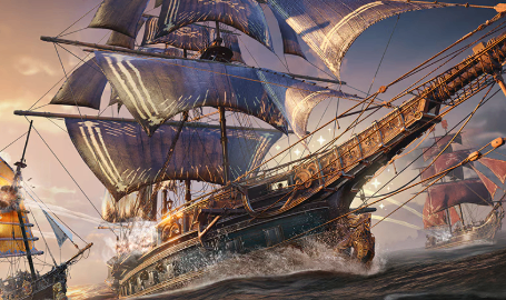 Toxic-focused Skull and Bones Galleon build using specialized weapons, weak-point bonuses, taunt effects, and elemental damage for sustained combat.
