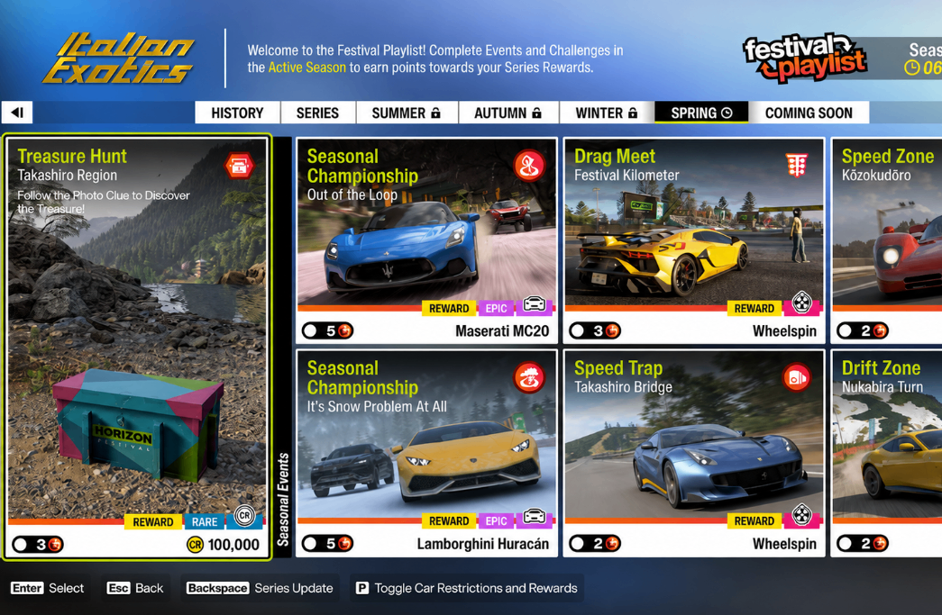 Forza Horizon 6,Spring Festival,Playlist,Challenge,buy Forza Horizon 6 Cars