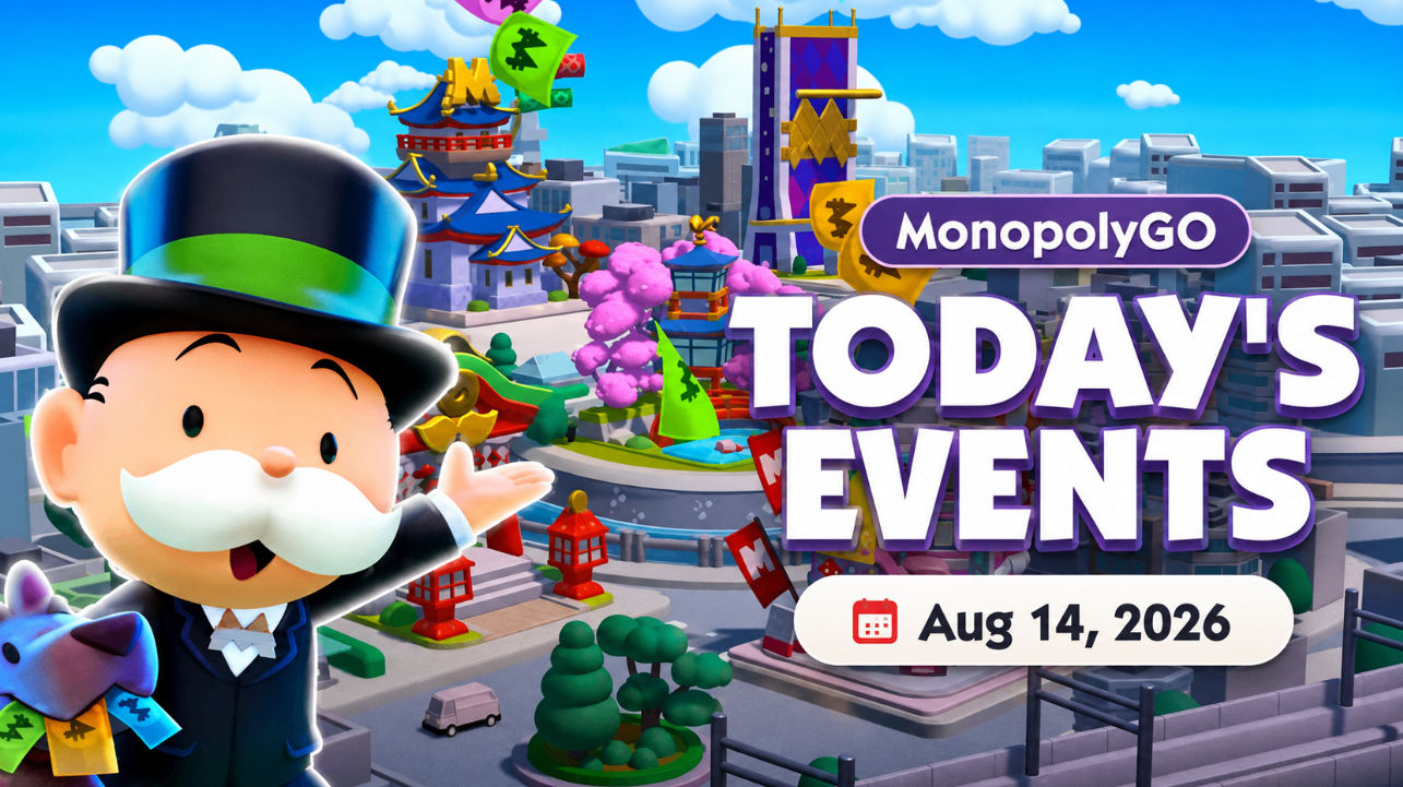 Monopoly GO Events August 14 2026 guide,Monopoly GO Peg‑E Prize Drop Sprout Science ending events,Monopoly GO Jam Jamboree milestone event,Monopoly GO Mega Heist Cash Boost Builder's Bash,Monopoly GO Tycoon Class Tournament August 14,buy Monopoly Go Stickers,Monopoly Go Stickers