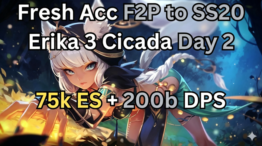 Torchlight Infinite SS20 Erika 3 Cicada F2P Build Guide: 200B DPS & 75K ES Day 2 Setup
