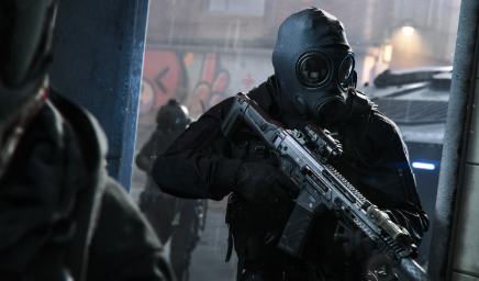 A large-scale multiplayer battle showcasing operators, weapons, vehicles, and the fast-paced combat expected from the upcoming beta.