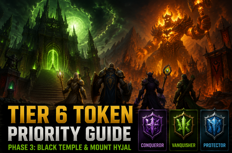 WoW TBC Classic Anniversary Phase 3 Every Class Tier 6 Token Priority Guide: Best Loot Order for Black Temple and Mount Hyjal