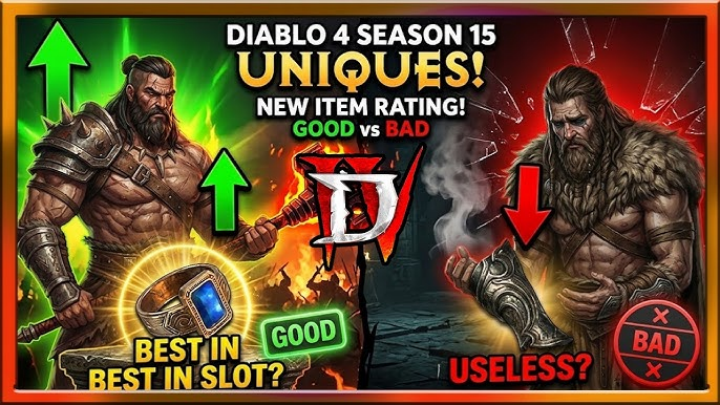 Diablo 4 Season 15 New Items Tier List: Best Uniques, Mythics, and Must-Have Gear
