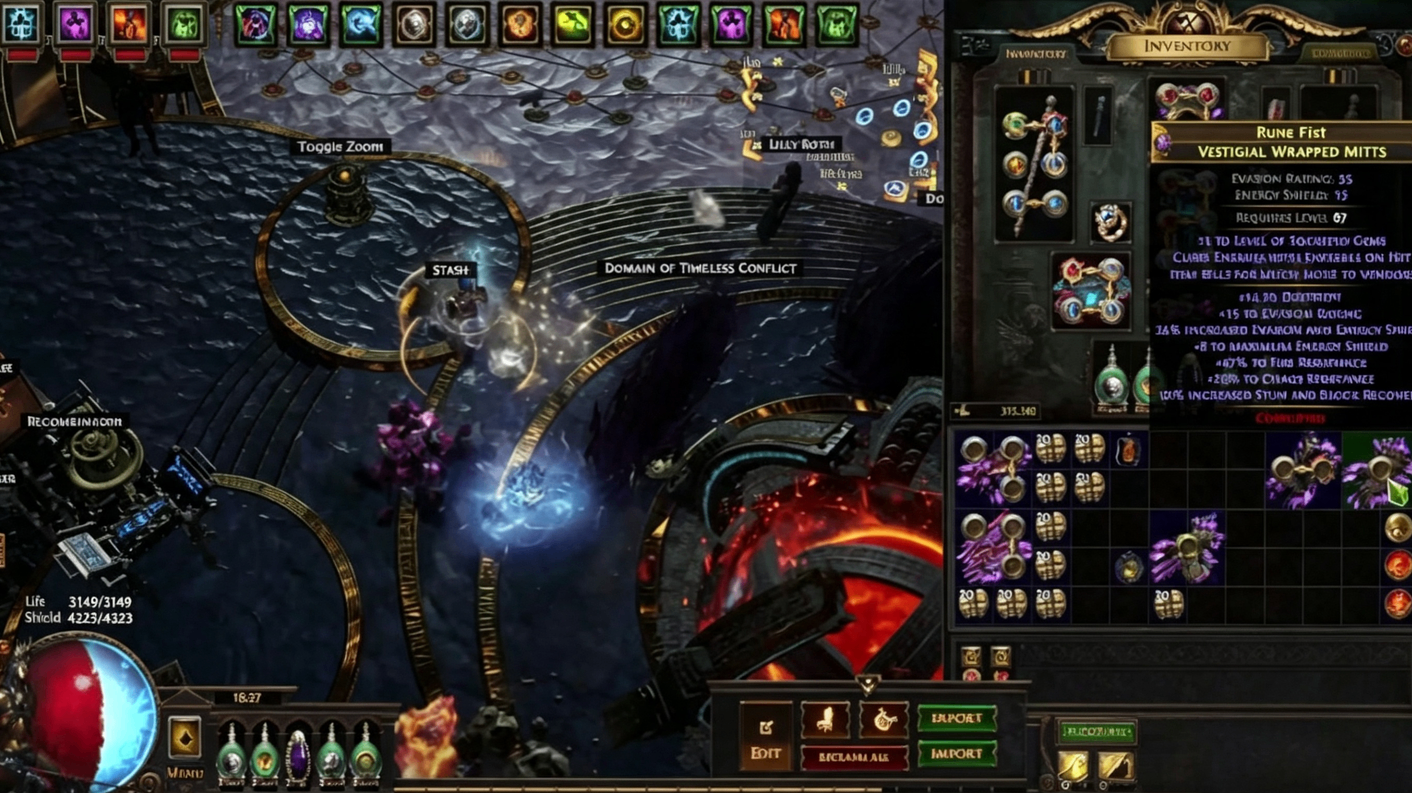 Path of Exile Crafting Guide: How to Create 5-Implicit Gloves with the High Templar Method,POE currency