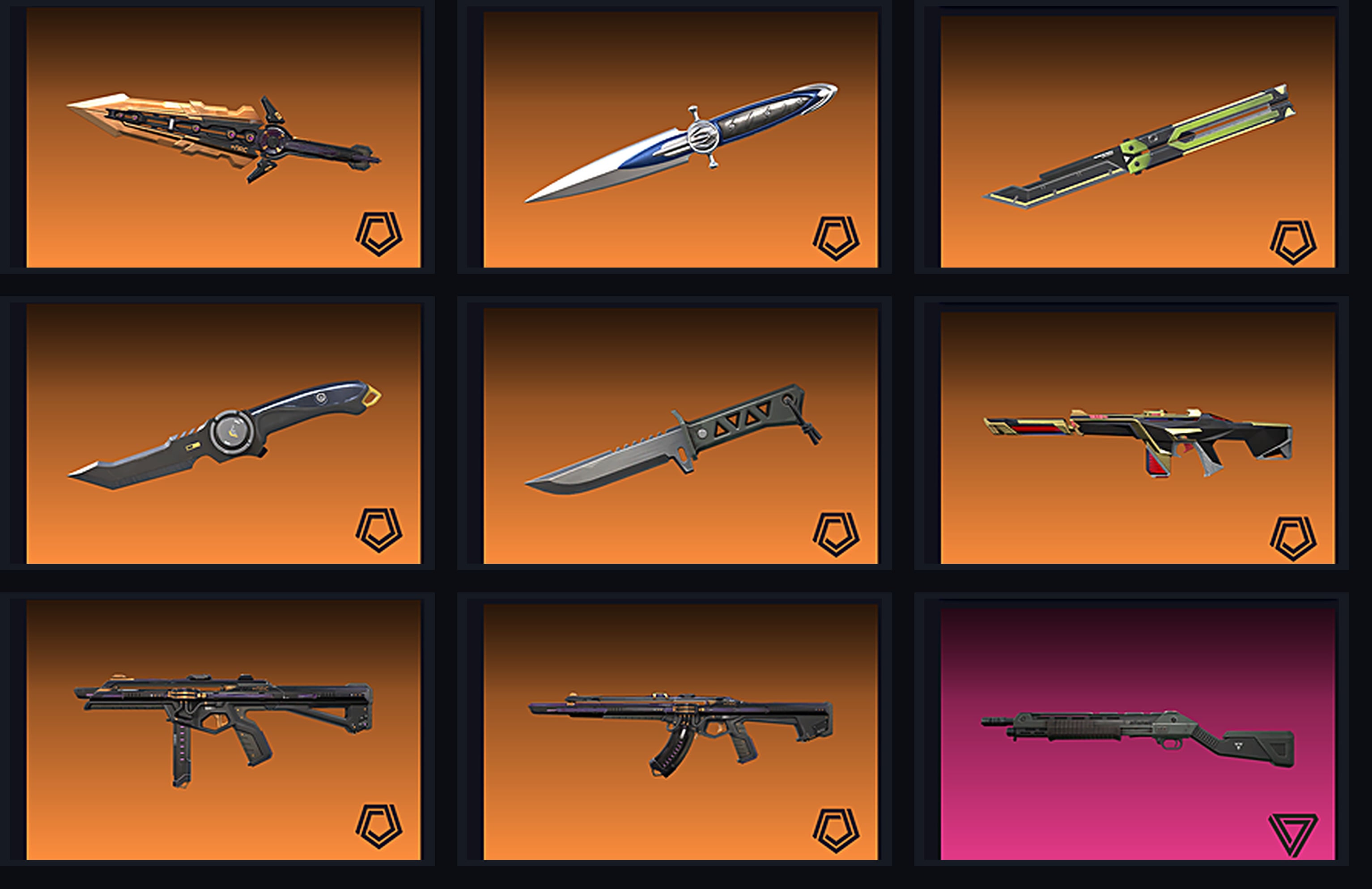 Champions 2022 Butterfly Knife + Phantom | Reaver Vandal | 67 Skins & 9 Melees | 22 Agents