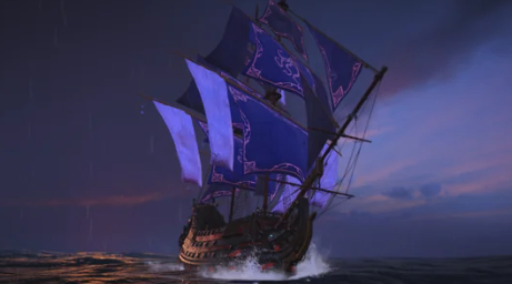 Skull and Bones Galleon fighting T4 enemies with high survivability, toxic damage, taunt synergy, and strong elemental resistance.