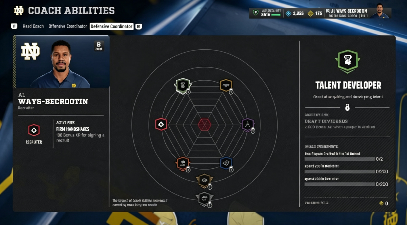 College Football 27: Best Coaching Build to Unlock Free OP Abilities with Marcus Freeman