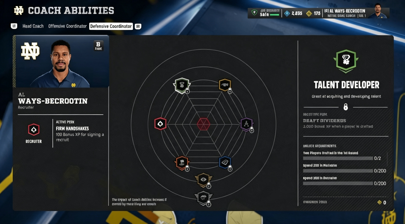 College Football 27: Best Coaching Build to Unlock Free OP Abilities with Marcus Freeman,buy College Football 27 Coins