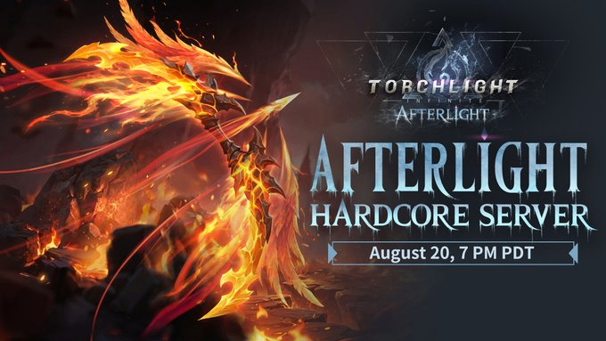 Torchlight Infinite Afterlight Hardcore server, SS20 Erika Cicada F2P build, Super Time Transition Capsule HC, Torchlight Infinite 90k ES build, Torchlight Infinite HC new mechanics,Torchlight Infinite Flame Elementium buy Torchlight Infinite Flame Elementium Torchlight Infinite FE buy Torchlight Infinite FE
