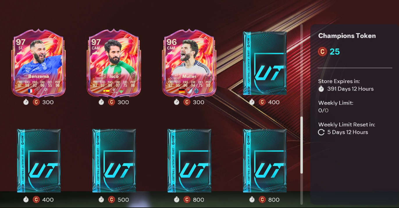 New FUTTIES Store Rewards and Champions Store Arrive in EA Sports FC 26