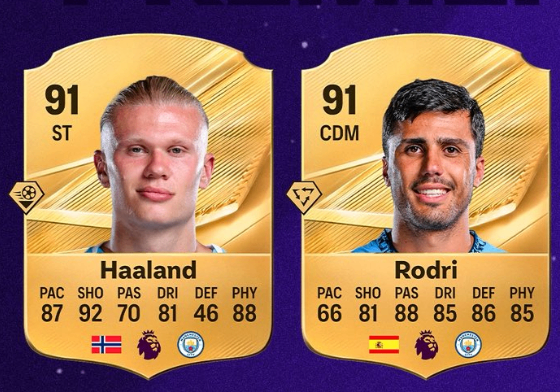 EA Sports FC 27 Premier League Player Ratings Prediction,FC 27 Haaland Rodri 91 Top Rated Players,FC 27 Bukayo Saka Declan Rice Predicted Stats,FC 27 Coins,FC 27 Ultimate Team Premier League Squad Build,FC 27 Virgil Van Dijk Bruno Fernandes Rating Analysis